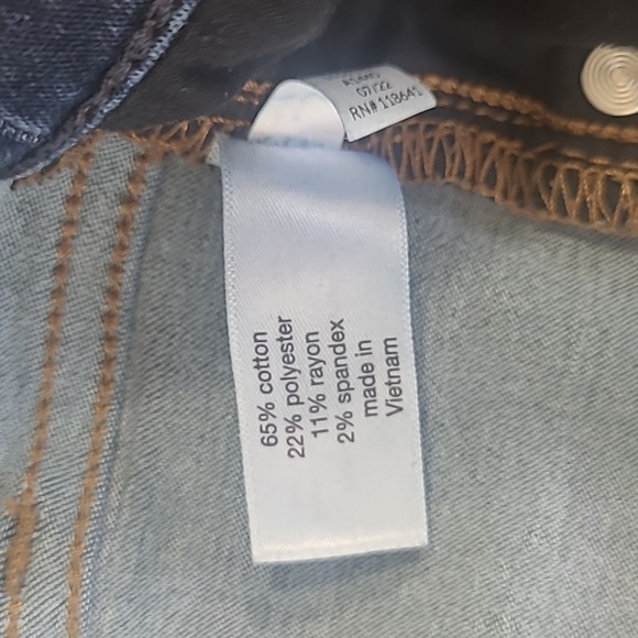 EUC Lane Bryant Jeans Women's sz 22 Mid Rise Skinny Leg Dark Wash Denim Jean - Picture 7 of 12